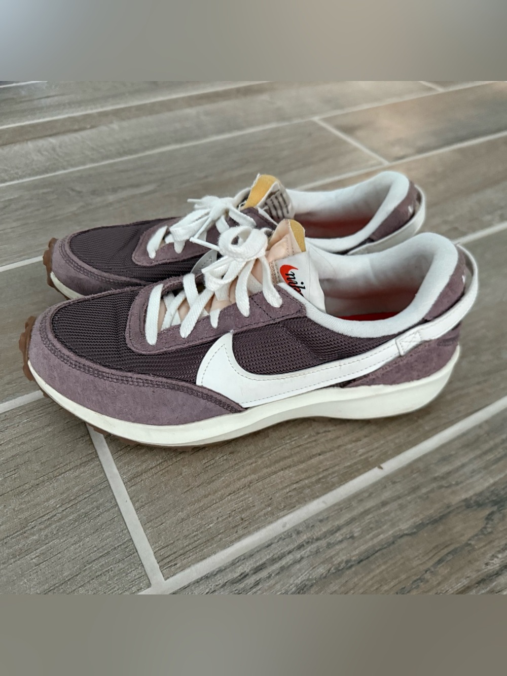 Nike Plum Women's Purple Suede Waffle Debut Sz 9 Sneakers